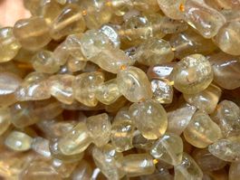 Strang echte yellow apatite Nuggets / stone 6-8 mm