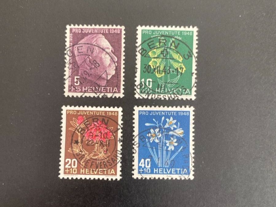 Tutti i francobolli: Satz Pro Juventute 1948, Vollstempel – Usato da Oberdorf NW venduto da bouquineur