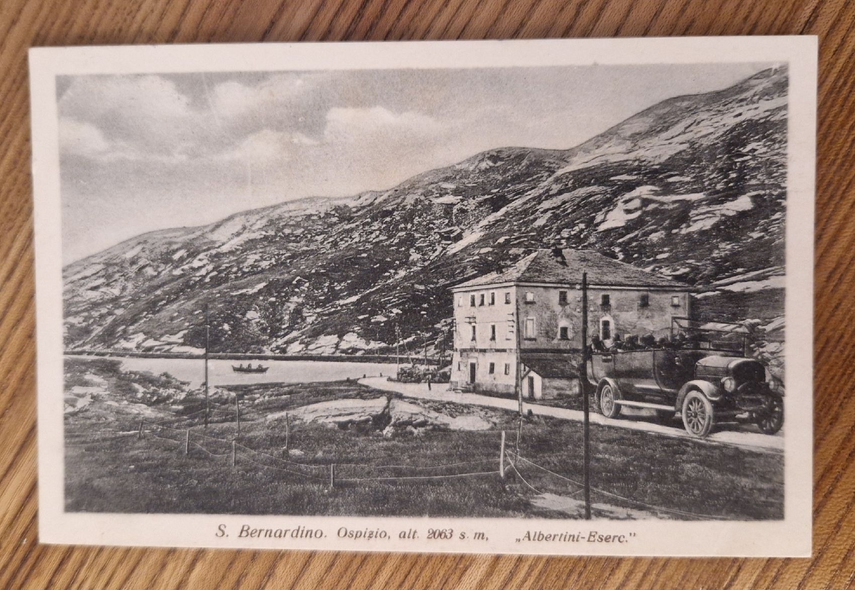Cartoline postali: S. Bernardino Ospizio, Oldtimer, kein regulärer Poststempel – Usato da Ebikon venduto da Donar50