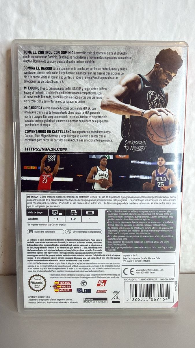 Nintendo Giochi: NBA 2K19 Nintendo Switch Game—Great Graphics & Gameplay – Usato da Ehrendingen venduto da bubulence 1