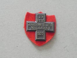 Abzeichen Jura Schwingfest Schwingen Malleray BE / JU 1922
