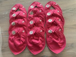 💕12 Pippi Drei-Eckstüchli Bio-Baumwolle pink neu in OVP