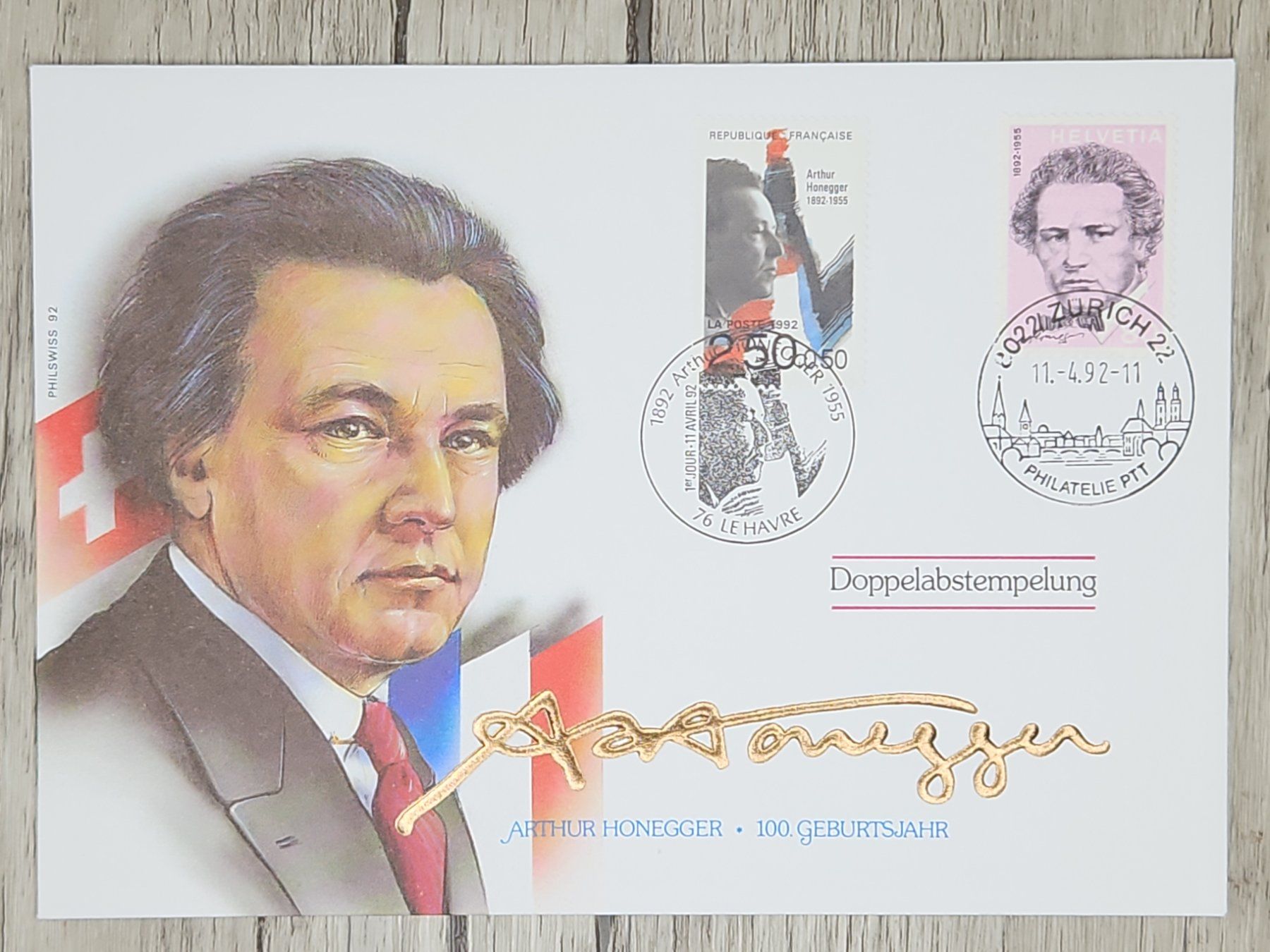 Tutti i francobolli: CL07 Enveloppe + Timbre Suisse 1992 – Usato da Cousset venduto da Patrick_Collections