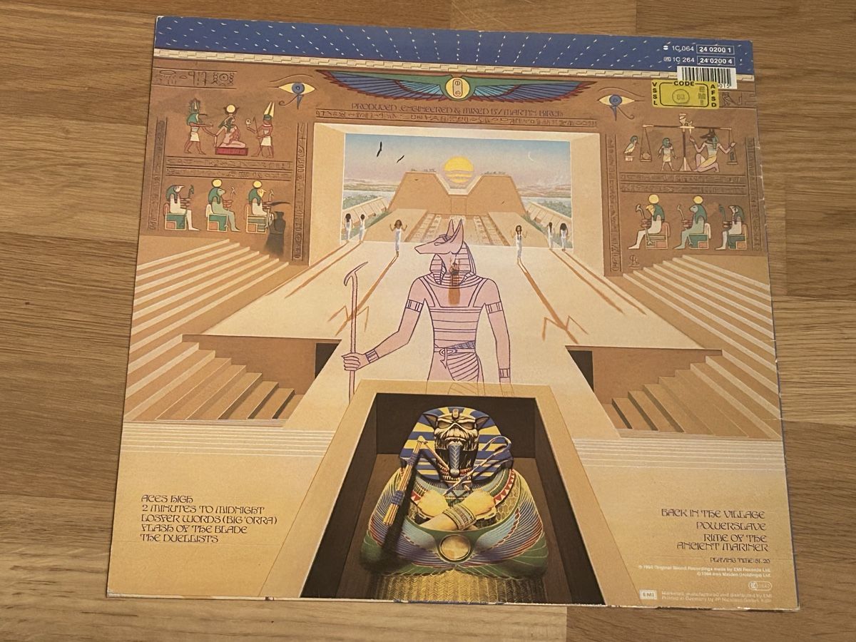Schallplatten: Iron Maiden. 1984. Powerslave – Gebraucht aus Faulensee von Mizuno06 1