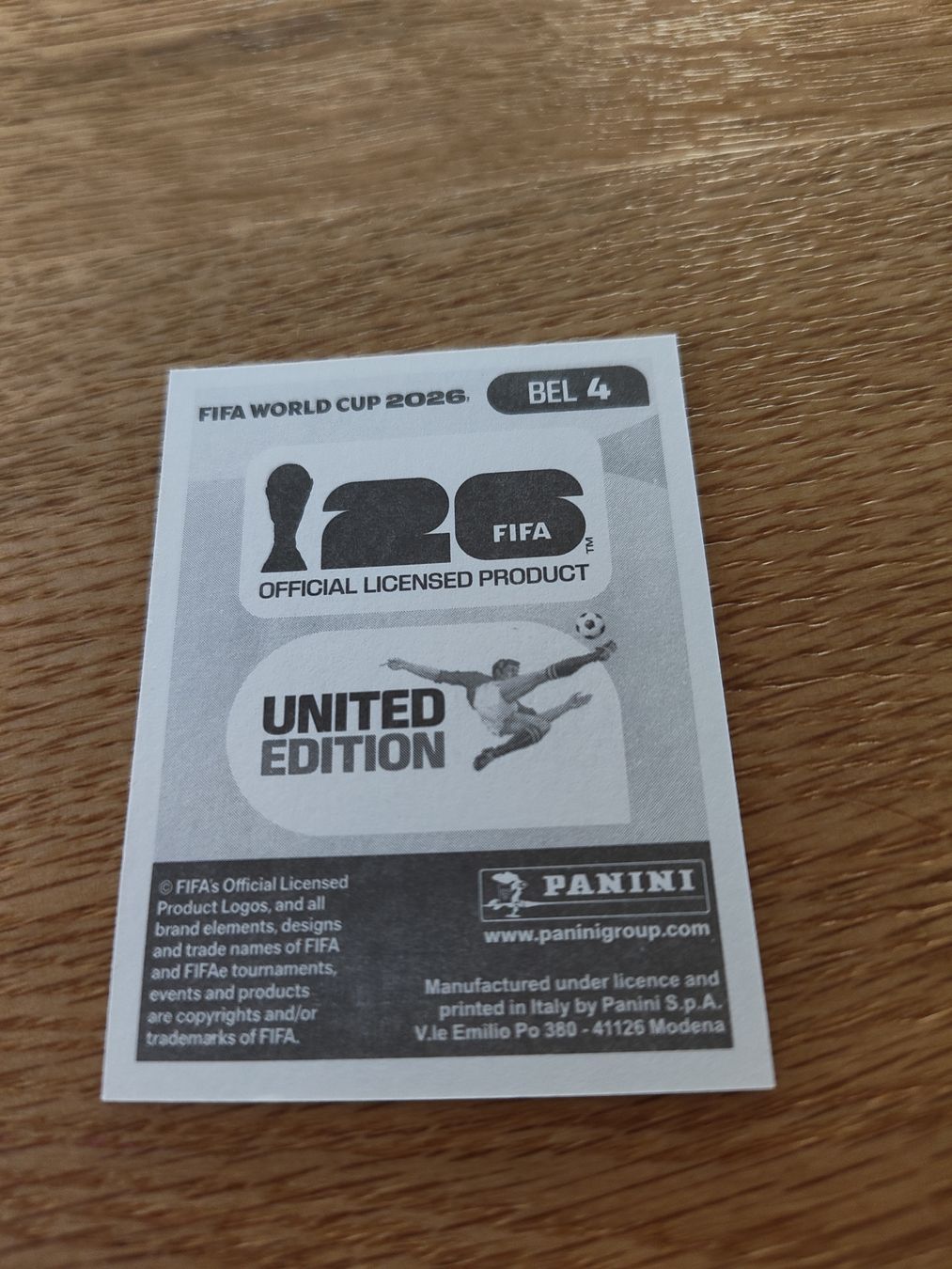 Panini Carte collezionabili: Panini Wm 2026 Bel 4 – Nuovo (secondo la descrizione) da Lieli venduto da Maholo 1