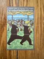 Antike Postkarte, Bärenkarte, ungelaufen