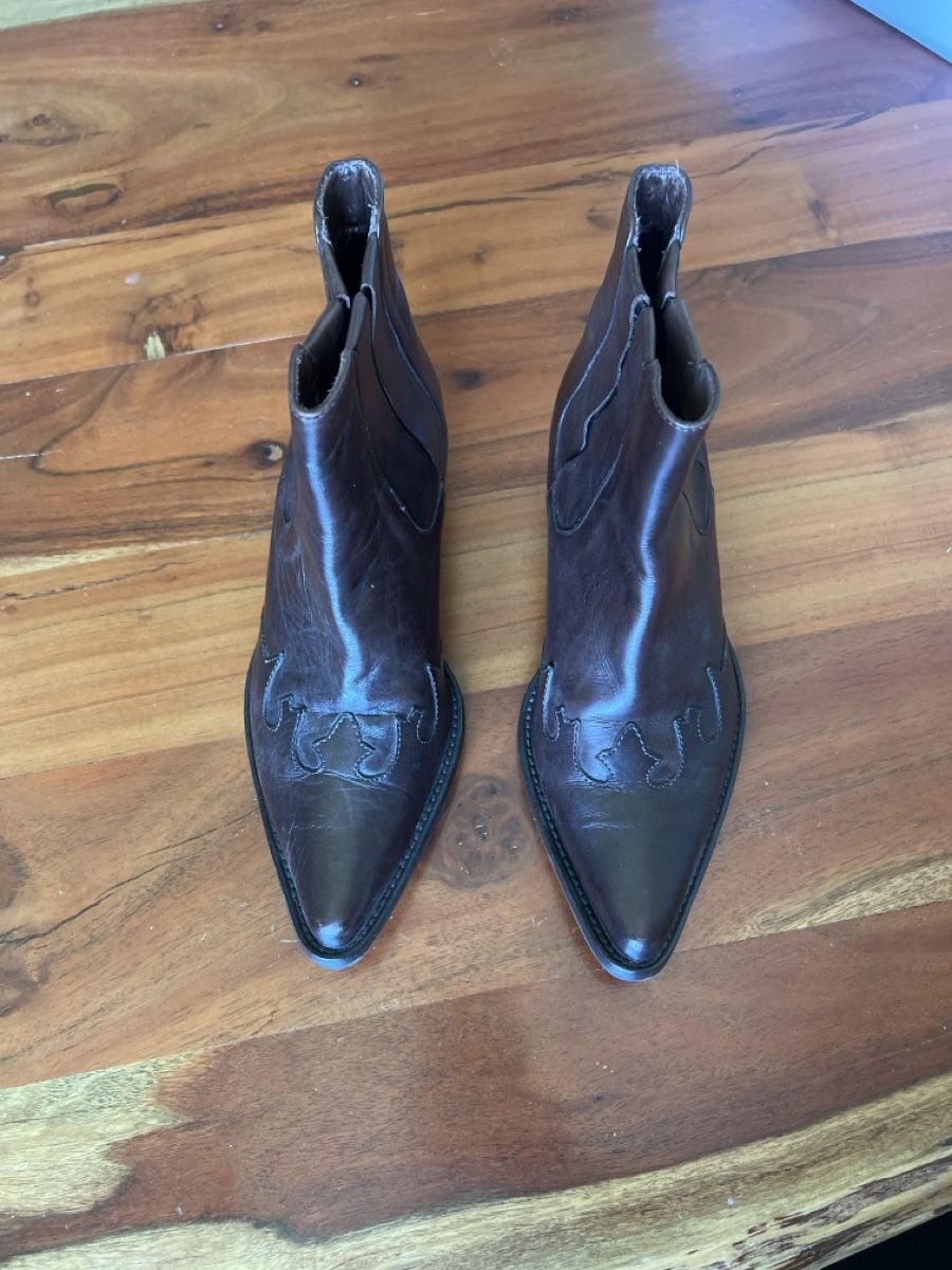 Navyboot Scarpe da donna: Braune Lederstiefel / Stiefeletten, Gr. 36 – Nuovo (secondo la descrizione) da Zollikofen venduto da AdrianaKreuz98 2