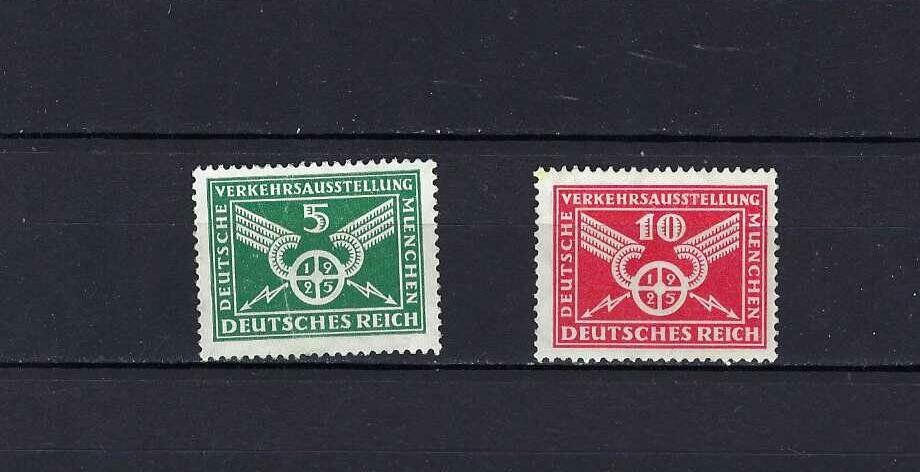 Tutti i francobolli: DR 1925 Verkehrsaustellung 370 - 371 ** – Nuovo (secondo la descrizione) da Altstätten SG venduto da euro010