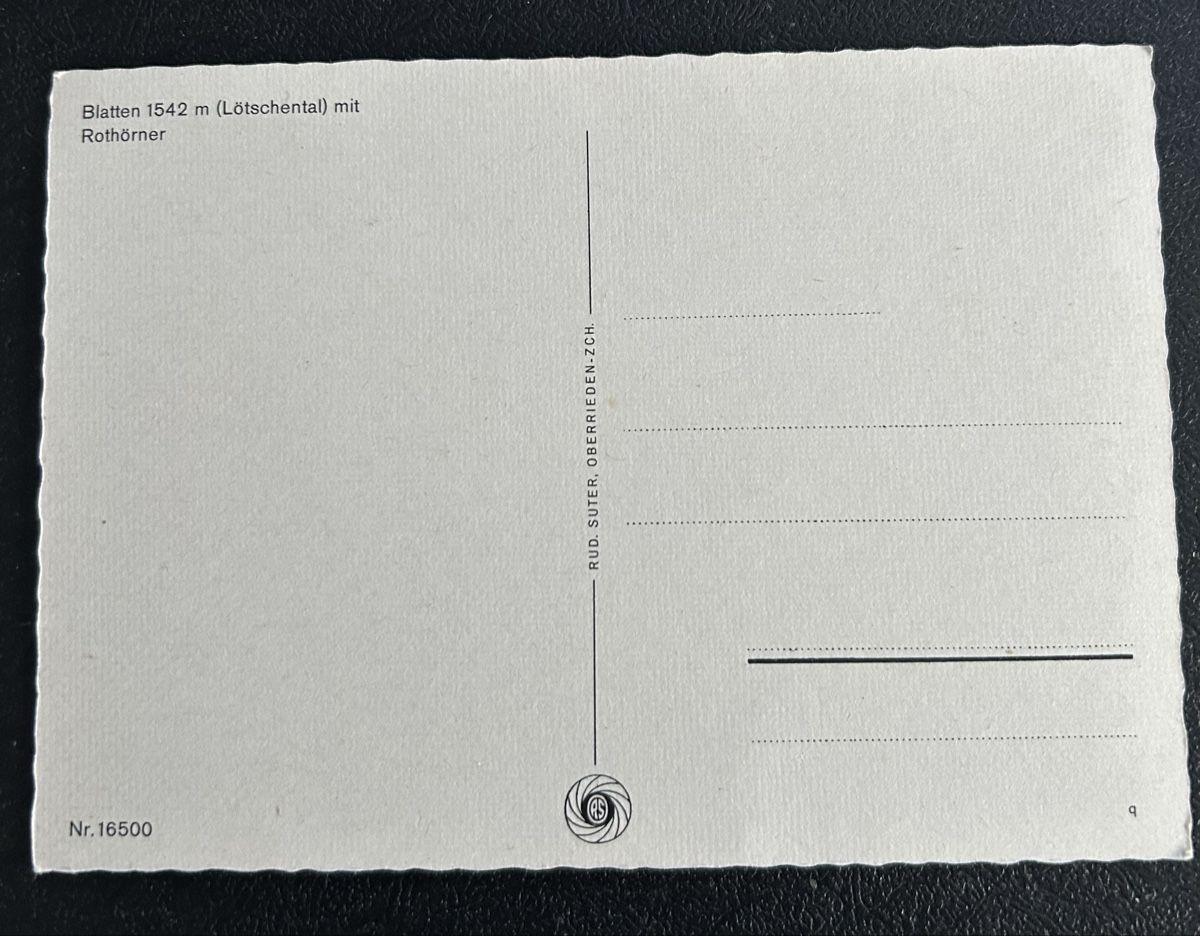Cartoline postali: Gruss aus Blatten im Lötschental  – Usato da Horw venduto da Tellbub 1