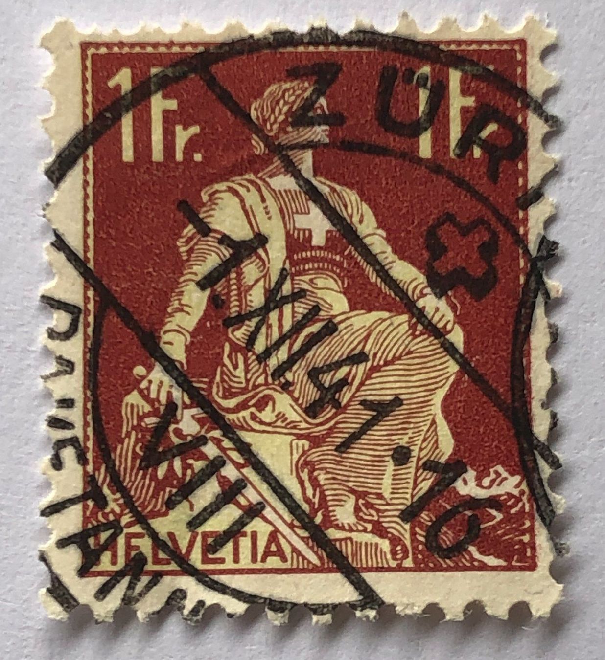 Alle Briefmarken: Nr.115 mit VollStempel Zürich – Gebraucht aus Aarau von Billa007