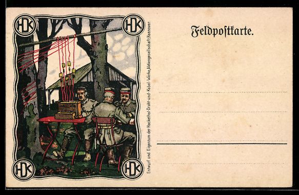 Cartoline postali: Deutsche Funker übermitteln Information – Usato da Berlin venduto da bartko-reher