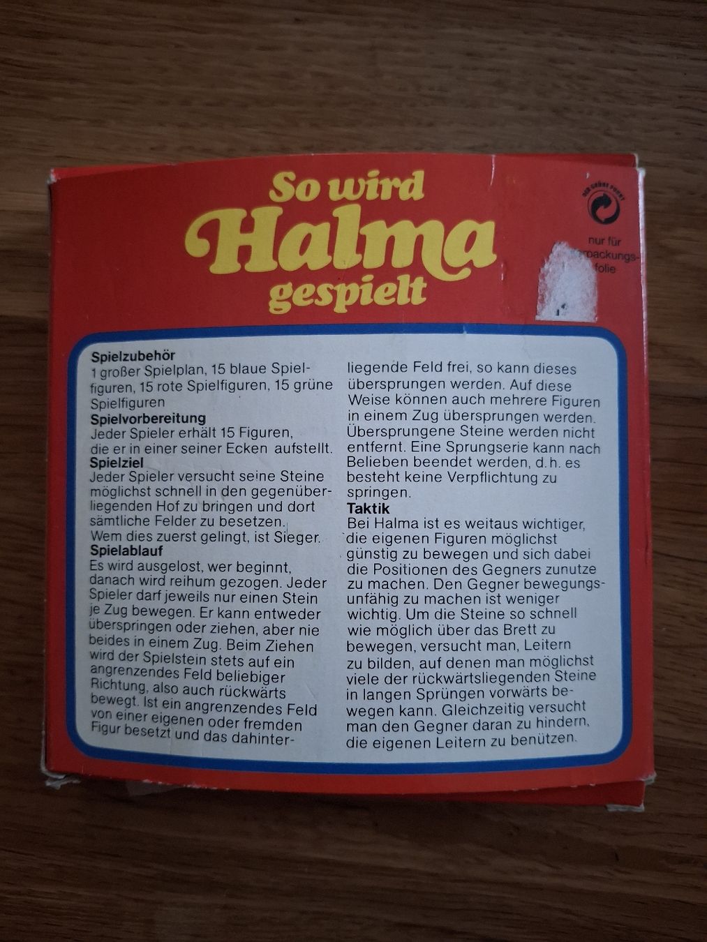 Spiele: Brettspiel Halma – Gebraucht aus Zürich von Vordermannd86 1