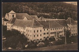 Bellelay, Klosteranlage, Ansicht von obe