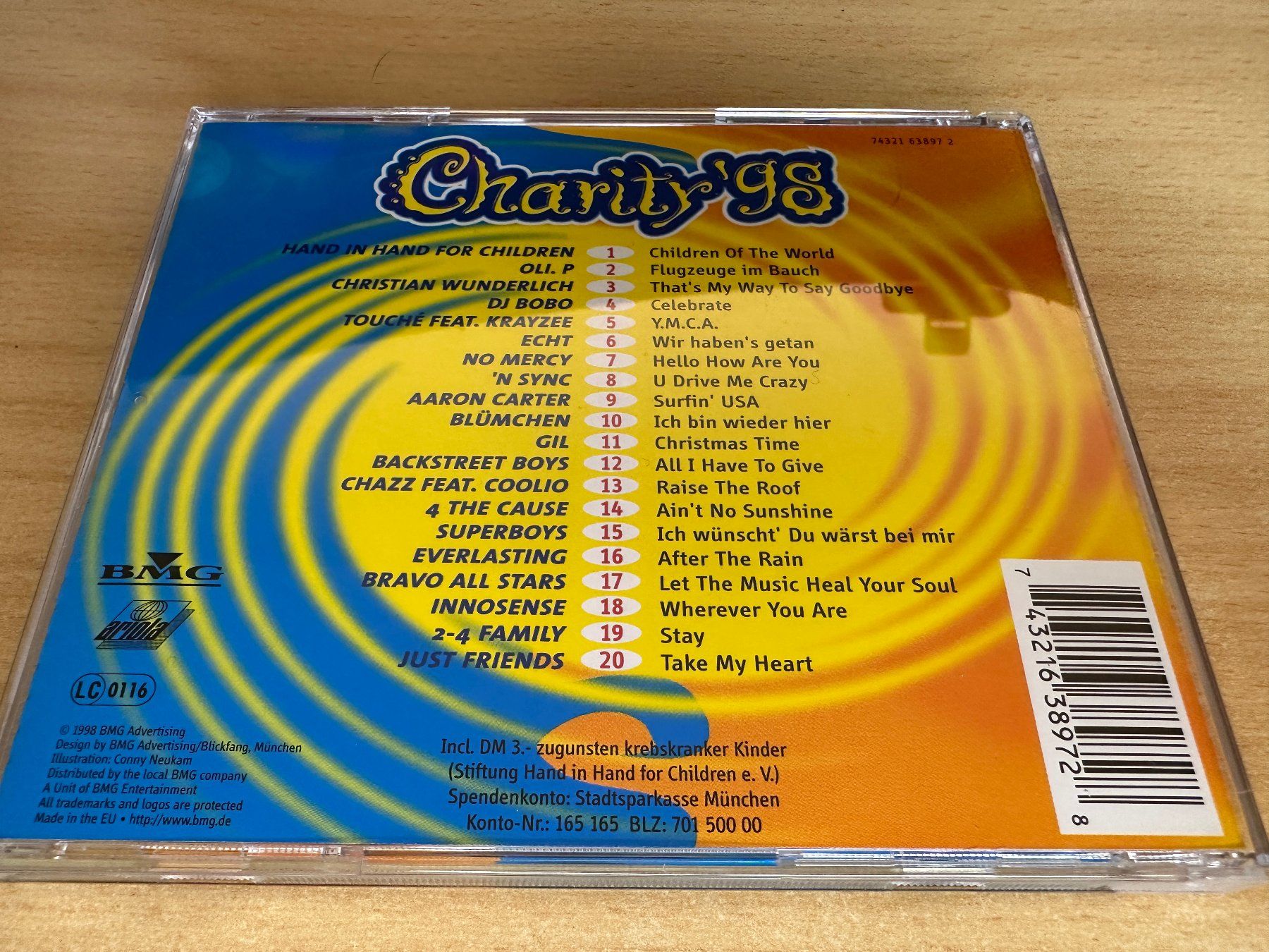 CD: D4 Various – Charity '98 – Usato da Rikon im Tösstal venduto da Alpenmutz 1