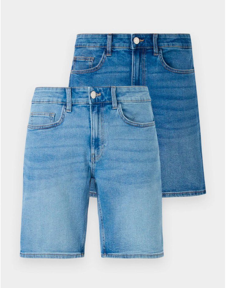 Jeans: Only&Sons ONSWEFT 2 PACK Jeans Shorts medium blue/light blue – Neu (gemäss Beschreibung) aus Egg b. Zürich von yan_6728
