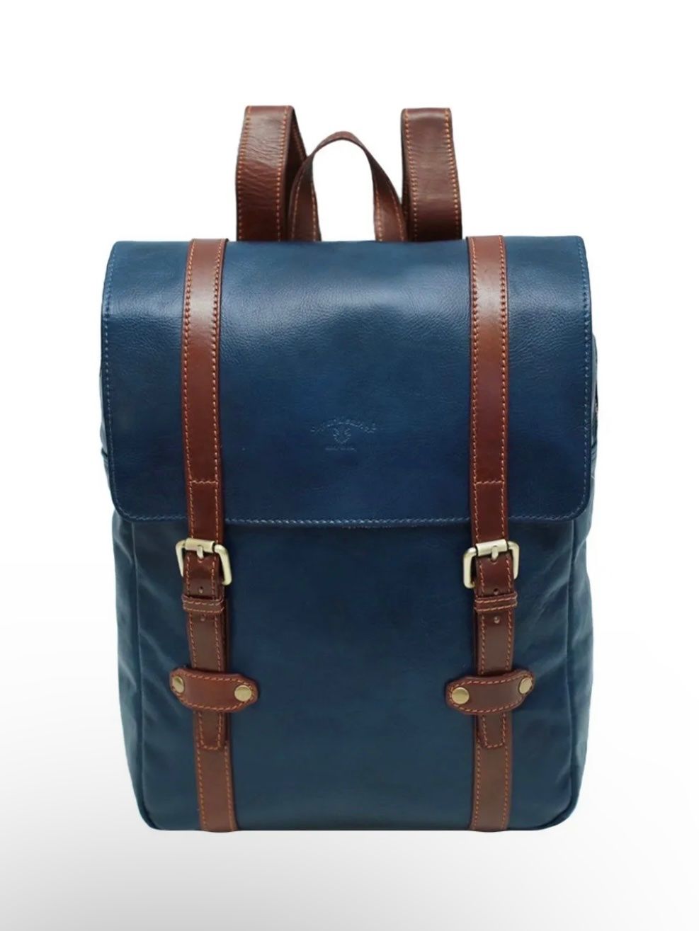 Zaini: Lederrucksack Fiorentino - Farbe: Blau – Nuovo e nell'imballaggio originale da Wittenbach venduto da WWW.DRILUBAGS.CH