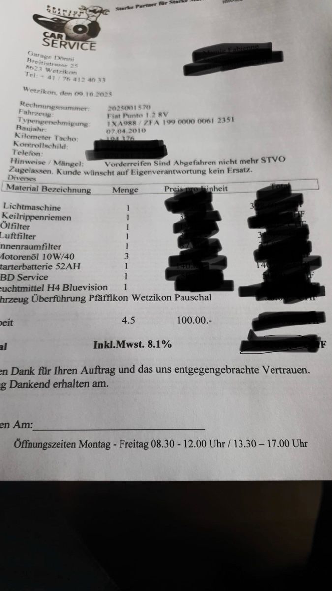 Fiat Automobili: Fiat Punto Evo – Usato da Pfäffikon ZH venduto da Fabi065 8
