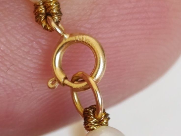 Ketten: Collier Perles Baroques & Fermoir Or 14K – Gebraucht aus Genève von EcrinVintage 6