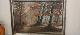Grosses Landschaftsbild, Öl auf Leinwand