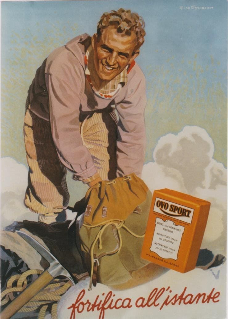 Poster & Bilder: OVO SPORT BERGSTEIGER 1959 – Gebraucht aus Blonay von postercollection