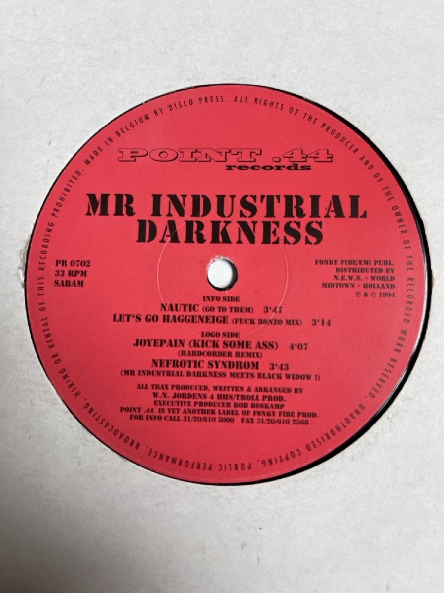 Schallplatten: Mr. Industrial Darkness Hardcore / Gabber Vinyl – Gebraucht aus Wangen b. Olten von break72 1