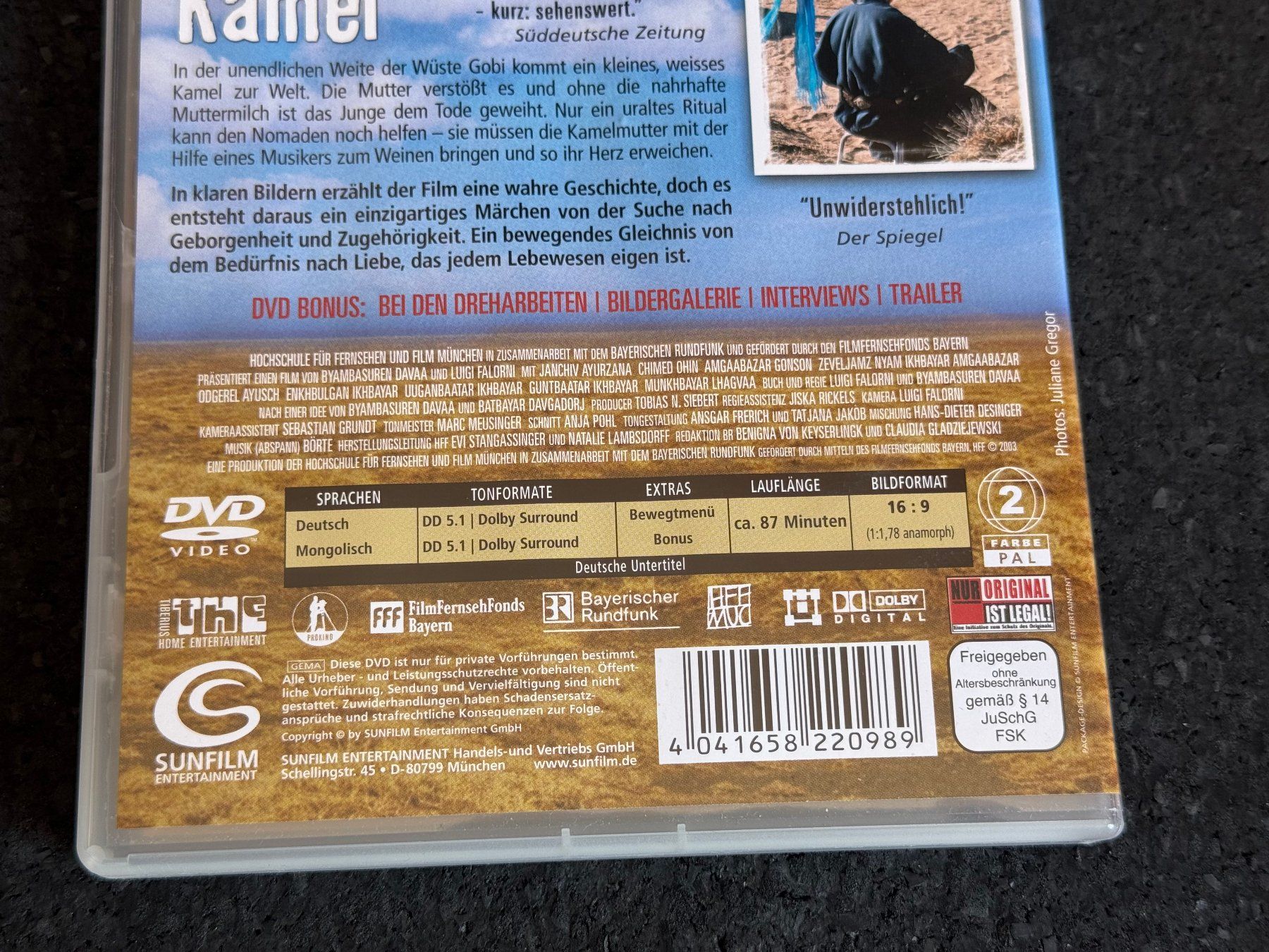 Alle DVDs: Die Geschichte vom weinenden KAMEL DVD DE/Mongolisch – Gebraucht aus Fribourg von tschjoly 3