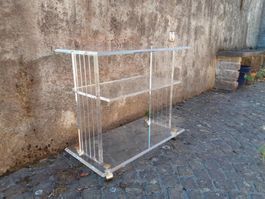 Vintage Plexiglas / Acrylglas Servierwagen / Servierboy