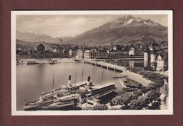 LUZERN - Schiffe - Bahnhof - 1931