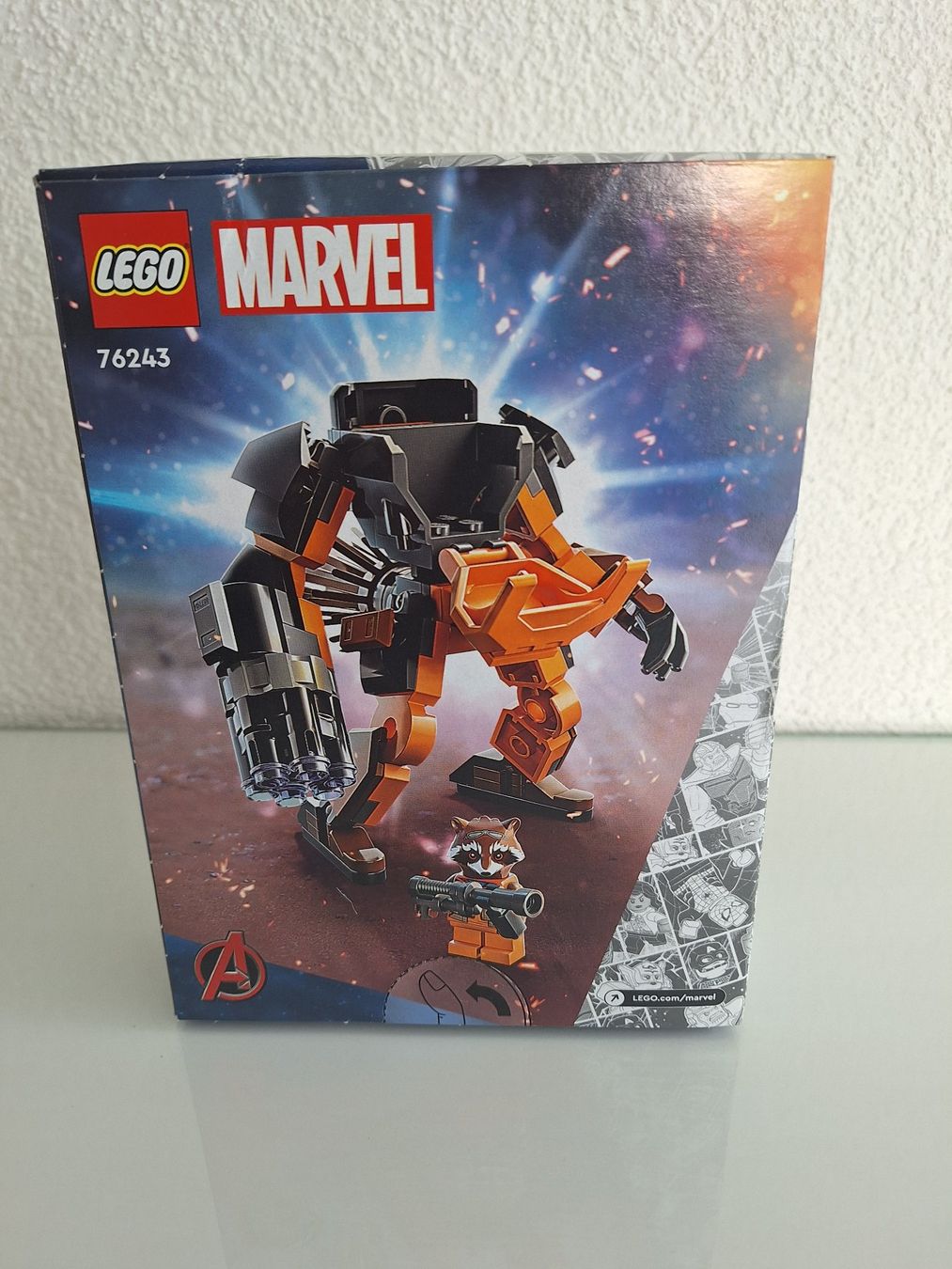 Lego Kit di costruzioni: Lego Marvel 76243 Rocket Mech Armour  OVP – Nuovo e nell'imballaggio originale da Sissach venduto da luvama 1