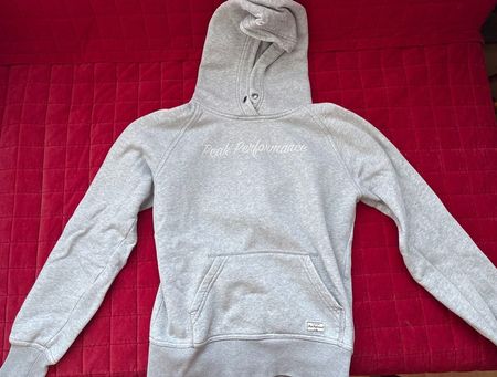 Superbe Hoodie Peak Performance gris clair, taille S