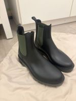 Chelsea Boots Verbenas schwarz grün gebraucht Zustand