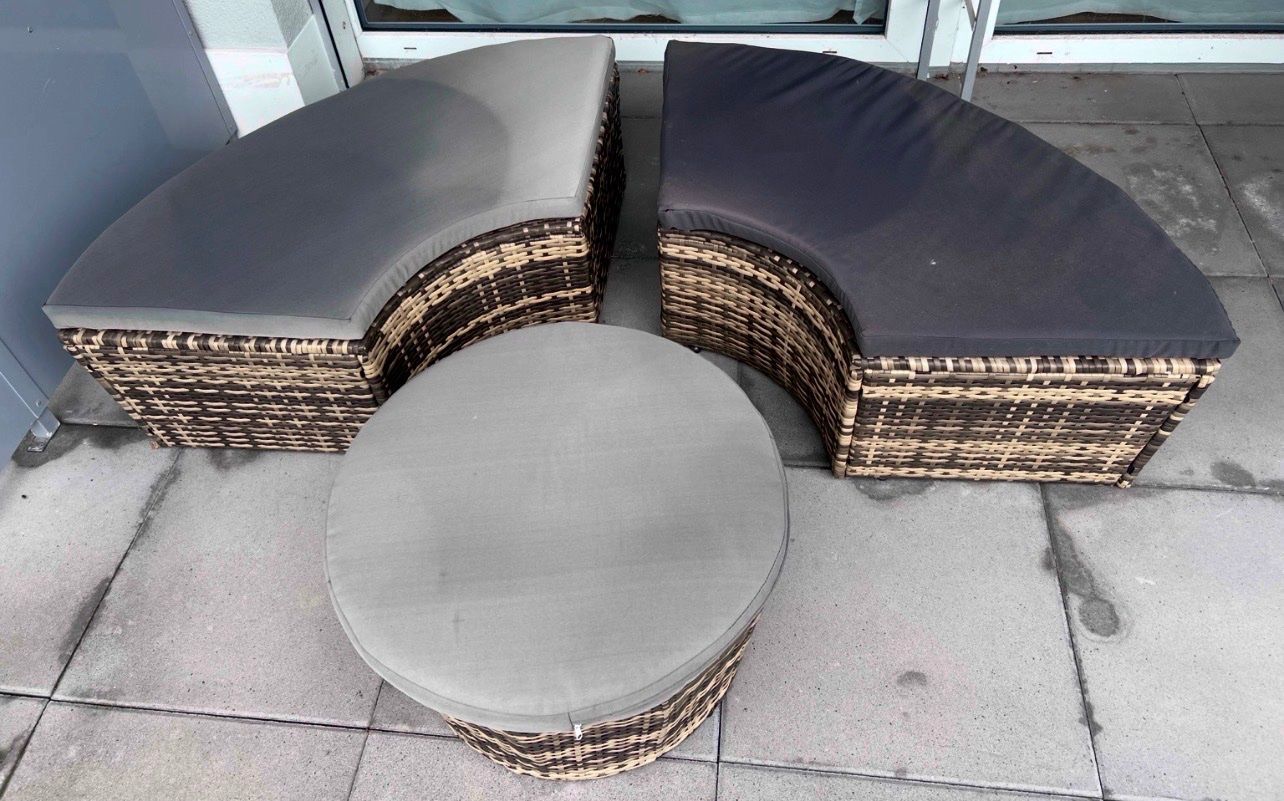 Sofas: tectake Polyrattan-Sonneninsel mit Sonnendach – Gebraucht aus Oberglatt ZH von santonic79 3