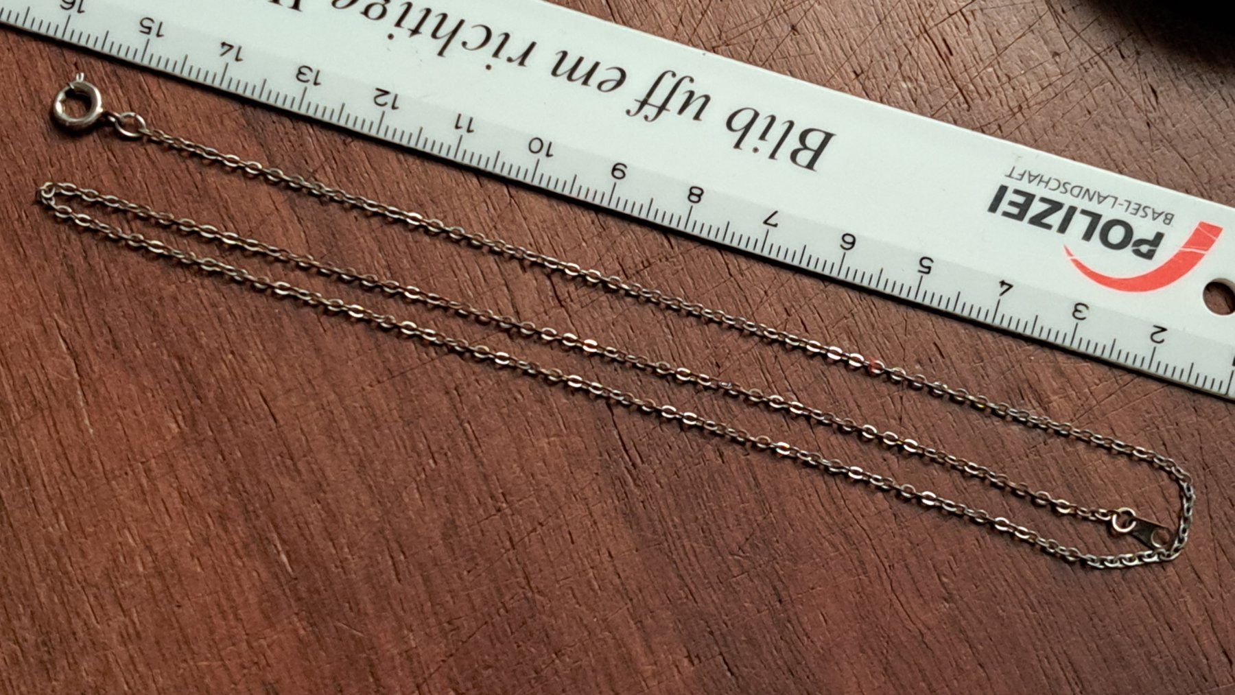 Ketten: Kette Metall sehr fein ca. 45cm lang – Gebraucht aus Ettingen von Maranathatalitha 3
