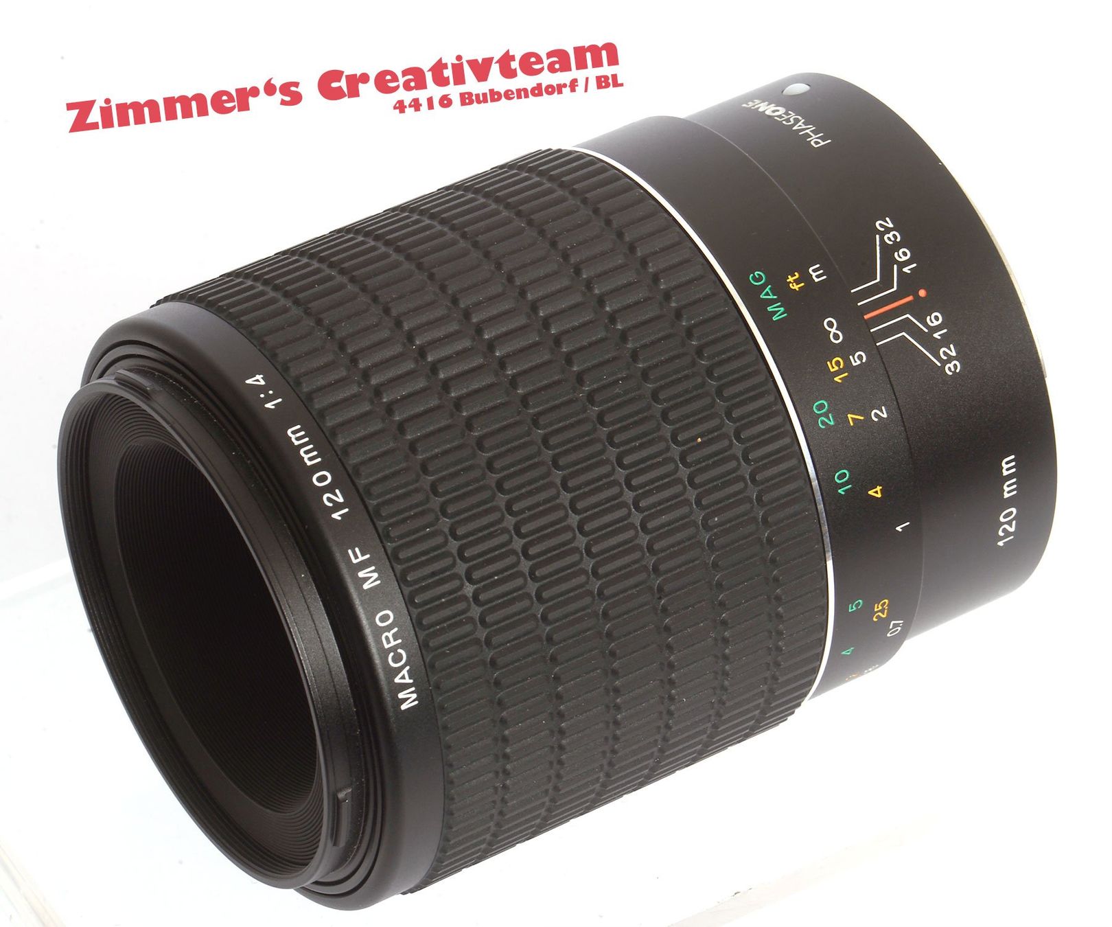 Phase One Objektive: Phase One 120mm f4 Macro MF + Geli/Deckel – Gebraucht aus Bubendorf von zimmers_creativteam