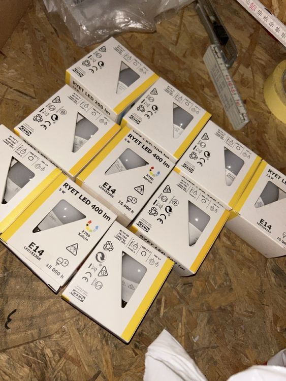 Ikea RYET LED Leuchtmittel E14, 200lm/400lm - Neu! (Gebraucht) in ...