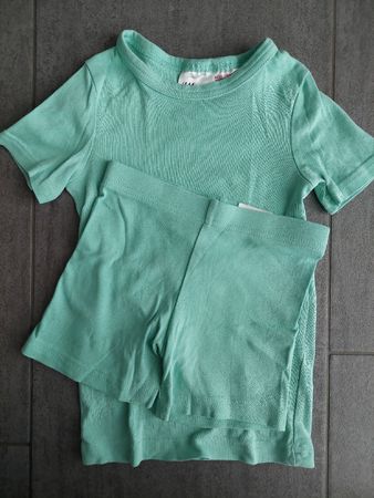 H&M Pyjama Set, Shirt & Shorts, Gr. 98/104, Top Zustand!