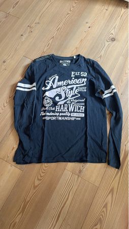 Lässiges Langarmshirt im College-Stil, Grösse 170/176