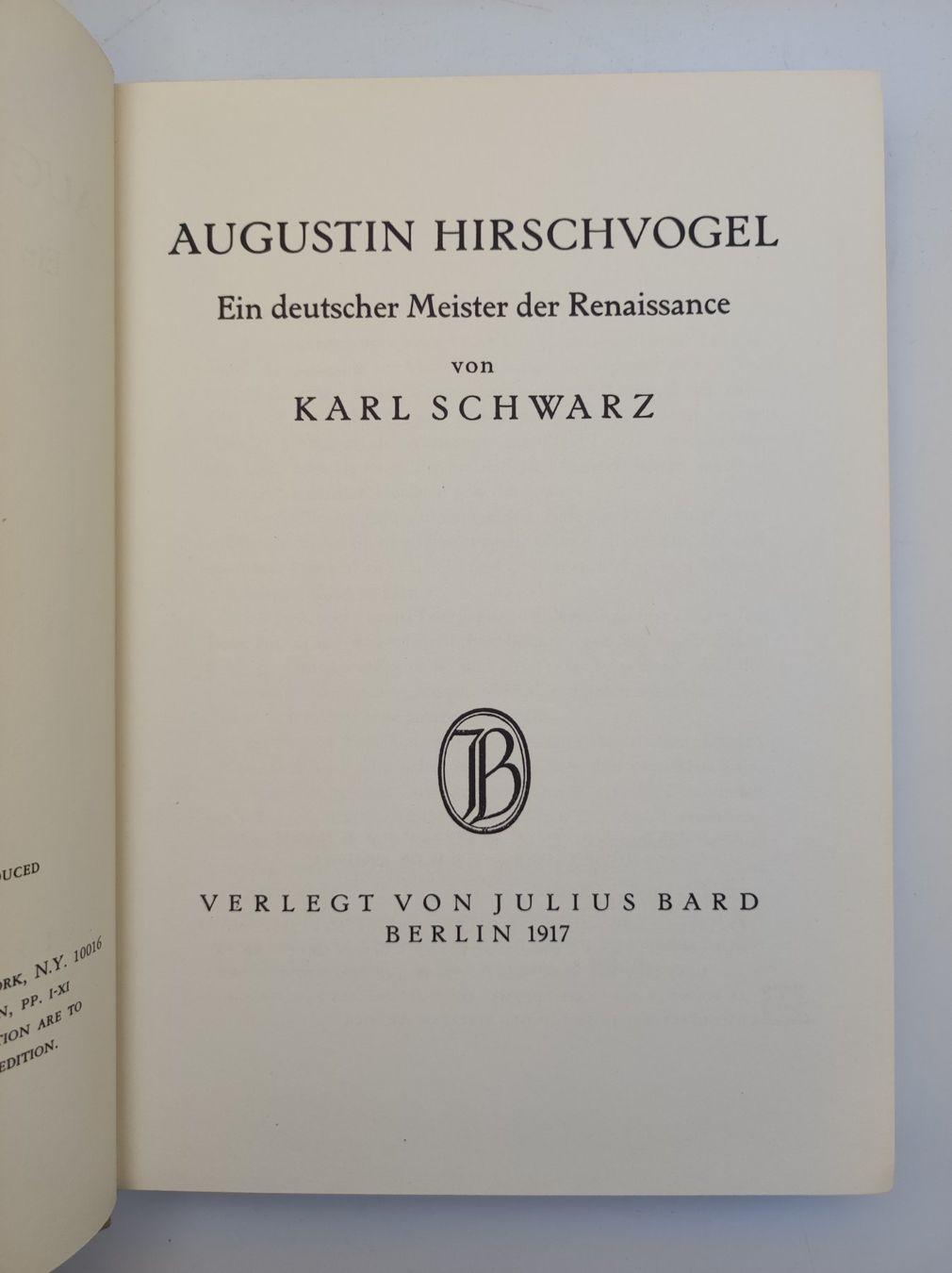 Libri: WERKVERZEICHNISSE - AUGUSTIN HIRSCHVOGEL – Usato da Goldach venduto da Gaip 2