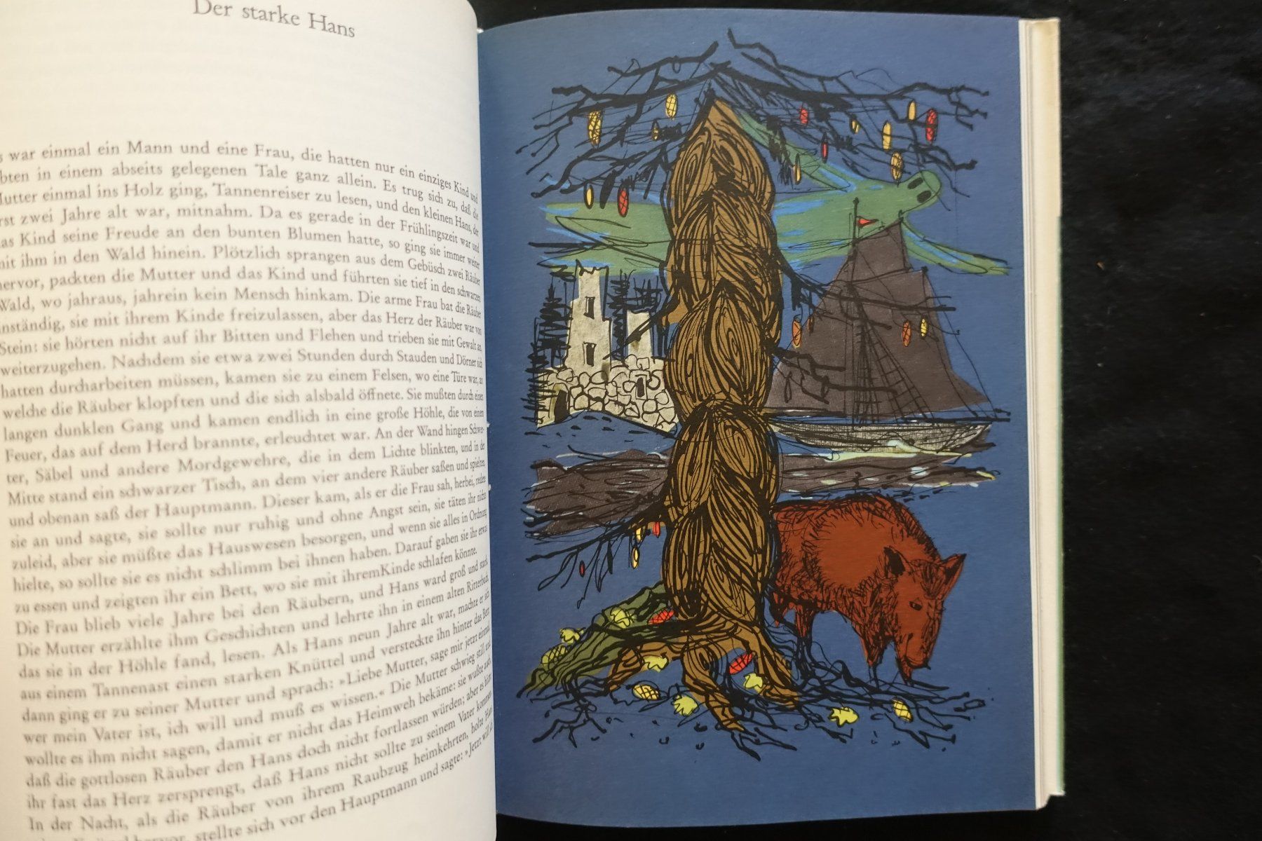 Libri: Grimms Märchen 3, Ill.Gerhard Oberländer, Ellermann, 1961 – Usato da Gutenswil venduto da Optico 5