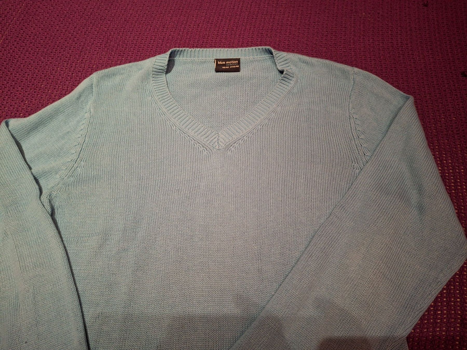Maglioni & Felpe: Pull col en V taille 40/42 50% coton marque Blue Motion – Usato da Villiers venduto da san_jn5w 2