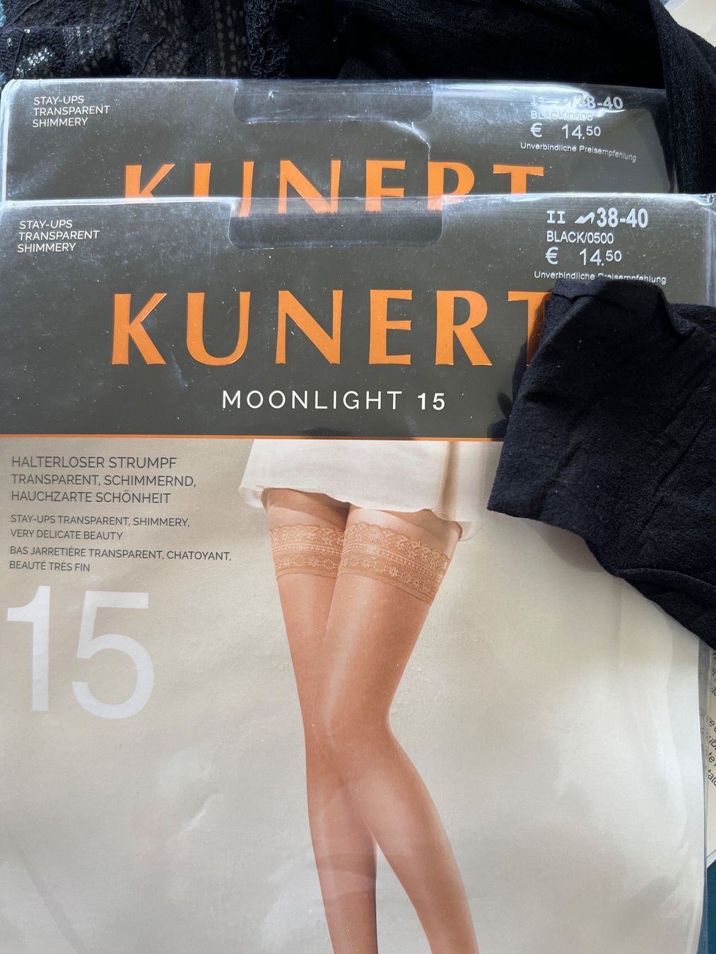 Kunert Strümpfe & Strumpfhosen: Strümpfe KUNERT Moonlight 15 Den Gr. S / 23 Fr – Neu und originalverpackt aus Zumikon von DamenFashionShop 7