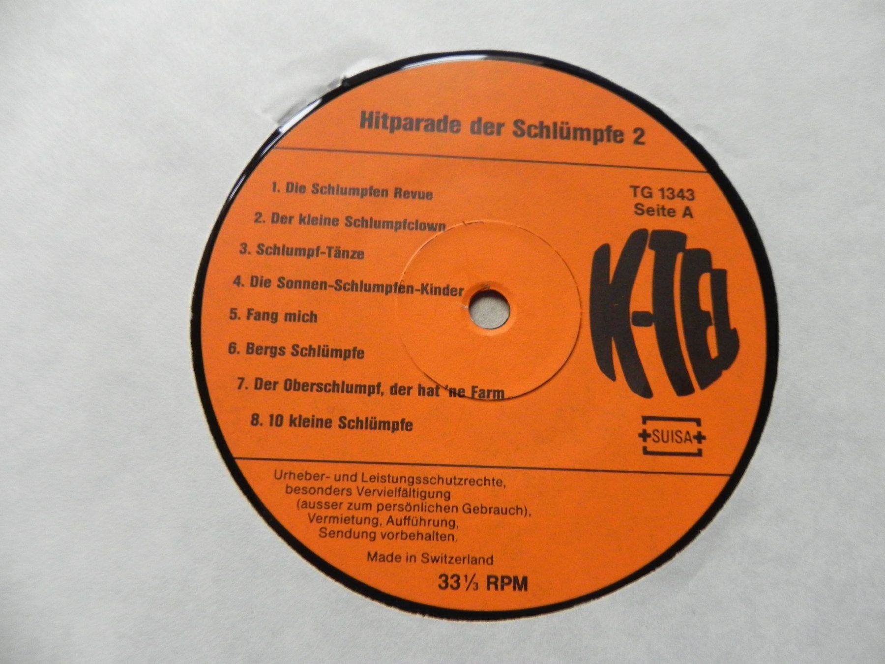Dischi in vinile: LP Kinder Lieder Hitparade der Schlümpfe 2. Teil 1981 – Usato da Siebnen venduto da krimsie 3