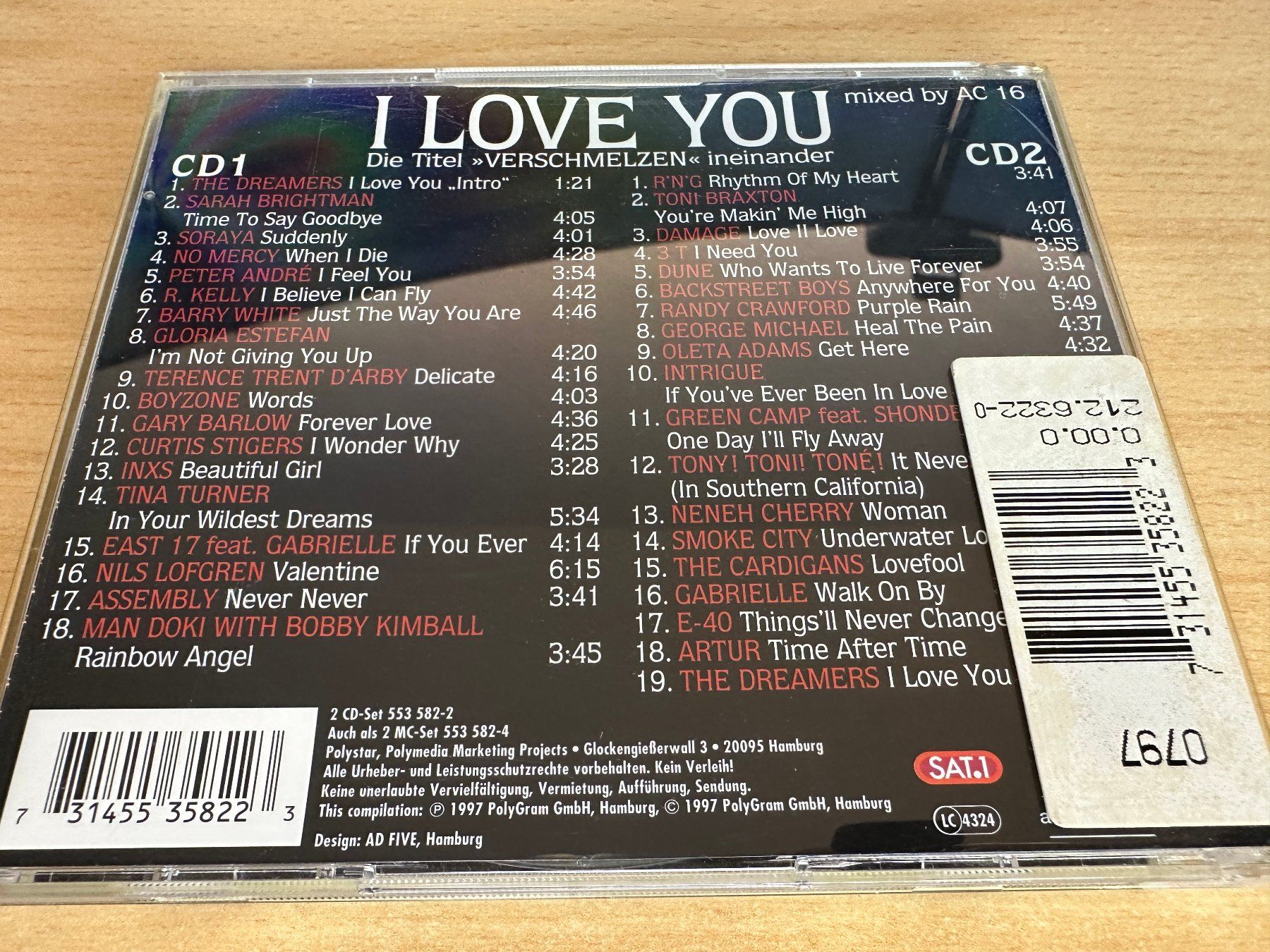 CDs: Various – I Love You - 2 CD – Gebraucht aus Rikon im Tösstal von Alpenmutz 1