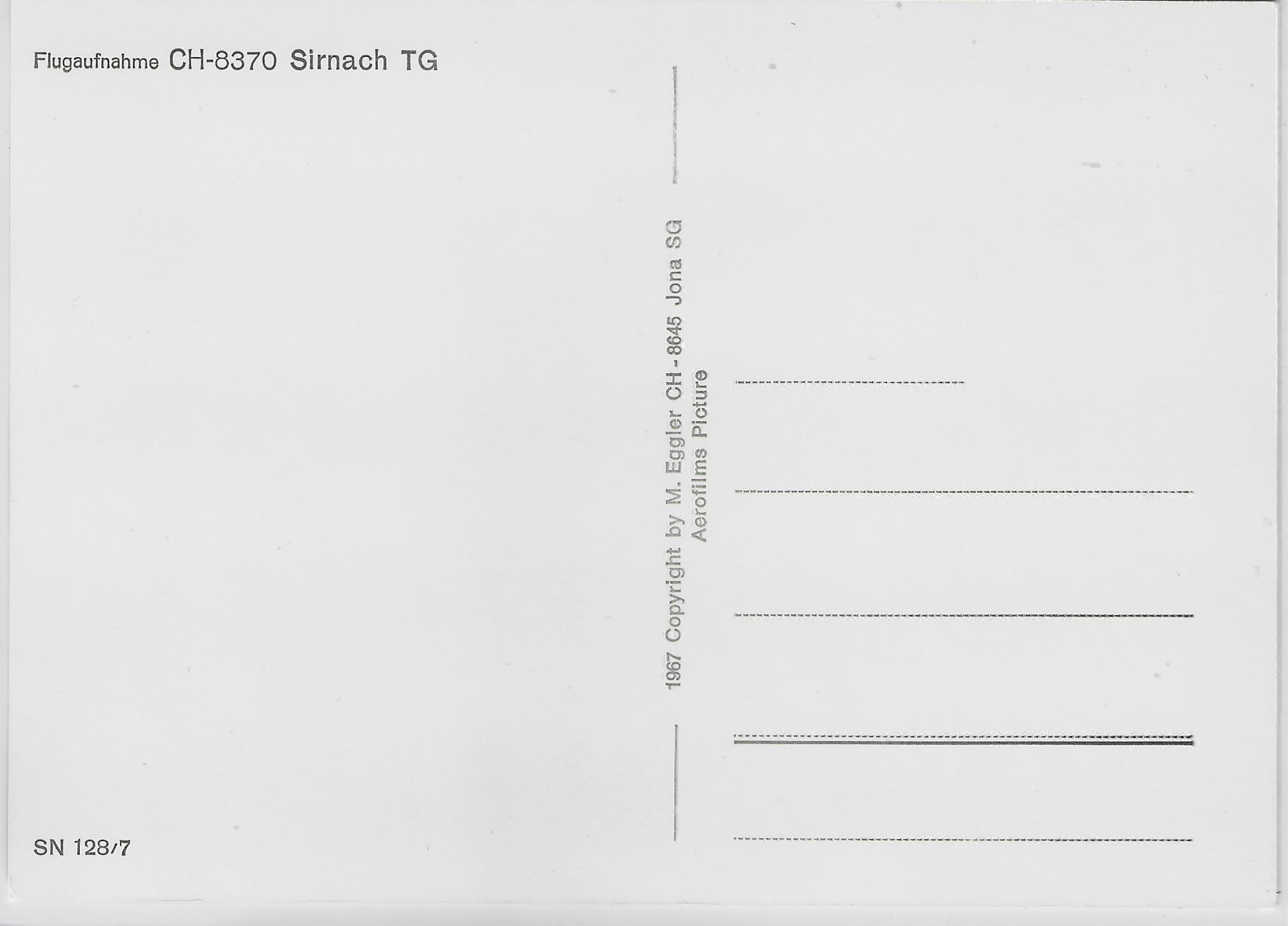 Cartoline postali: Flugaufnahme Sirnach TG – Antico da Ettingen venduto da Kartenplanet 1