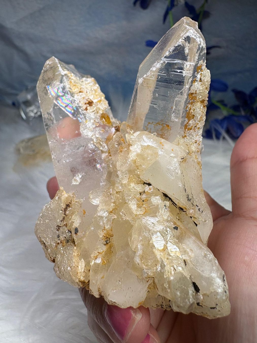 Minerali & Pietre curative: Laotian Clear Quartz mit Record Keeper – Nuovo (secondo la descrizione) da Neuheim venduto da m.hald 9