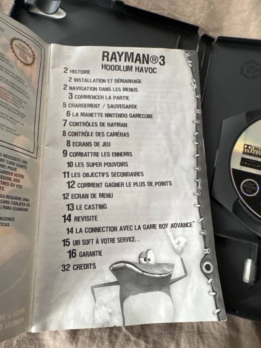 Nintendo Jeux: Rayman 3 hoodlum havoc complet gamecube  – D'occasion à Lausanne par sauvezretrogames 3
