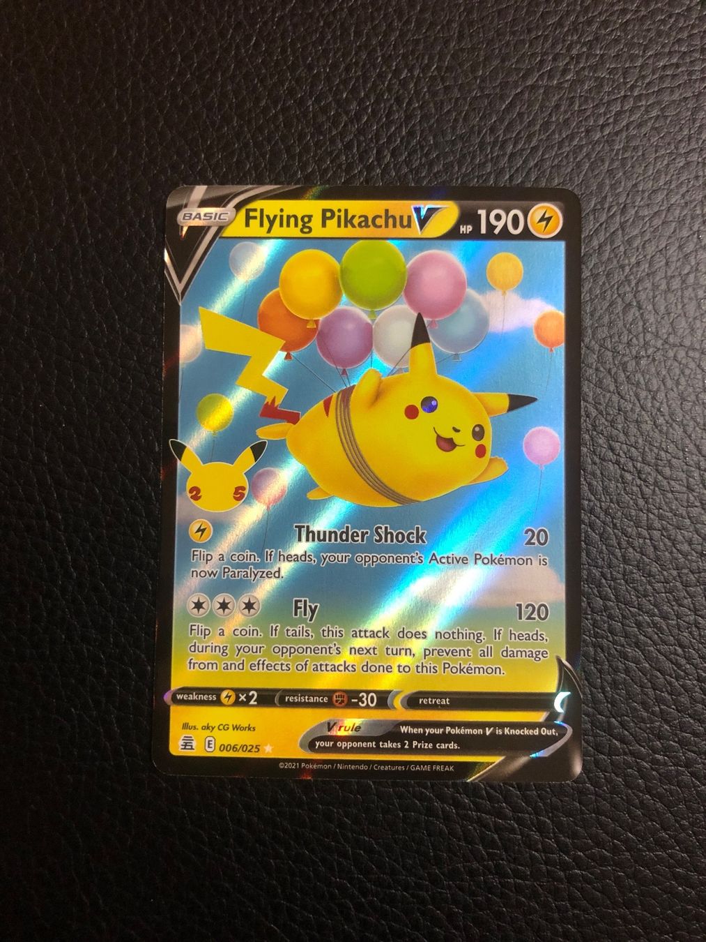 Pokémon Sammelbilder & Trading cards: Celebrations Flying Pikachu V 25th anniversary Ab 1 – Gebraucht aus Paradiso von