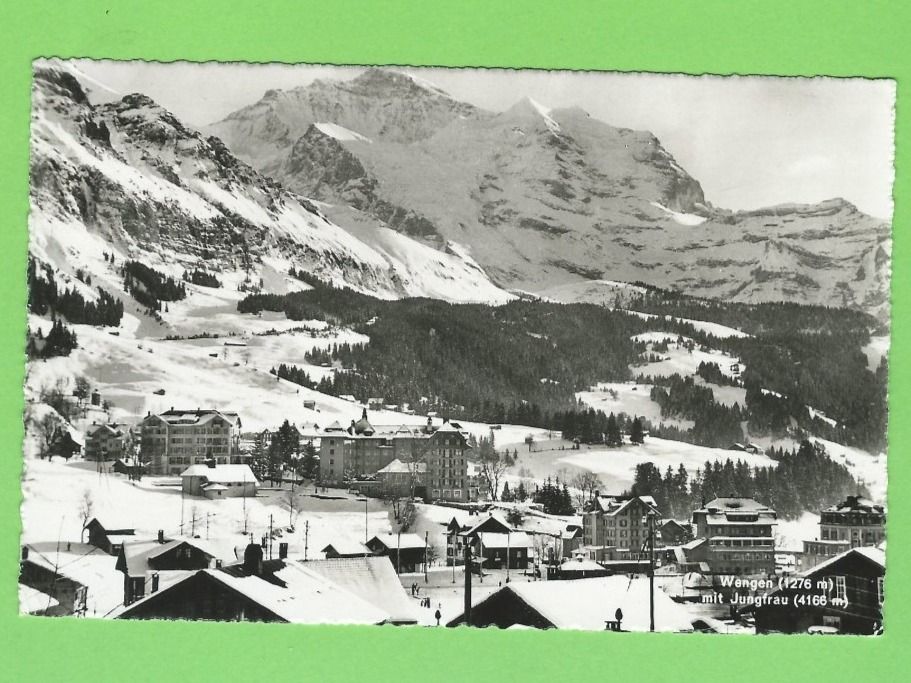 Cartoline postali: Wengen mit Jungfrau – Usato da Zürich venduto da t24_de