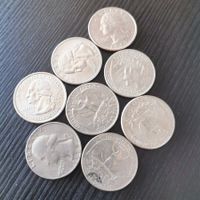 USA Quarter Dollar Münzen gebraucht 8 Stück