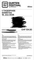 2 x 1-Tagespass | SAMSTAG | GURTENFESTIVAL